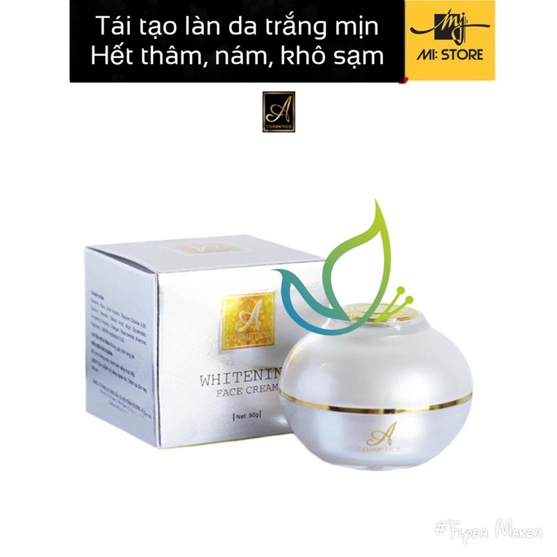 (Chính hãng) kem face Pháp A cosmetics dưỡng dạ trắng mịn hết mụn nám sạm