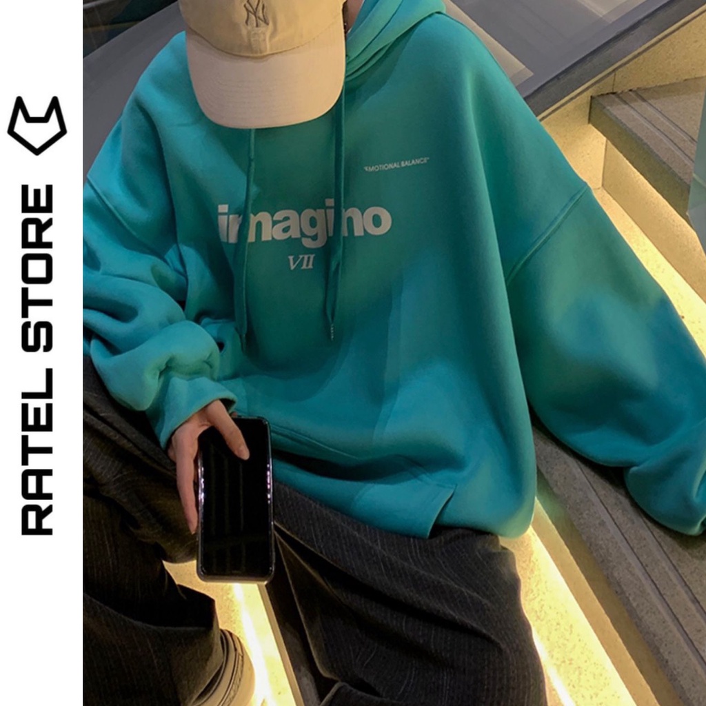 Áo Hoodie Local Brand Nỉ Bông Nam Nữ IMAGINO Unisex Form Rộng
