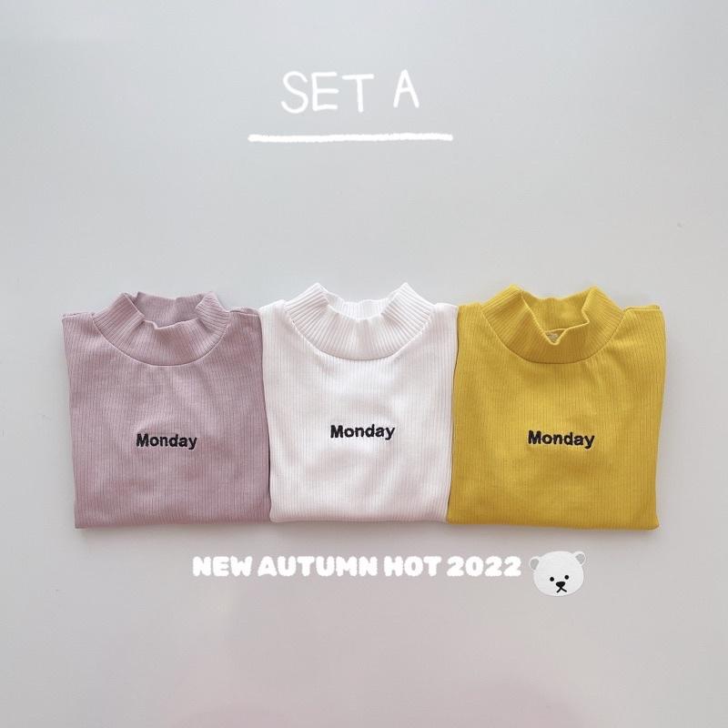 SET 3 ÁO GIỮ NHIỆT CỔ 3P SIÊU ĐẸP CHO BÉ
