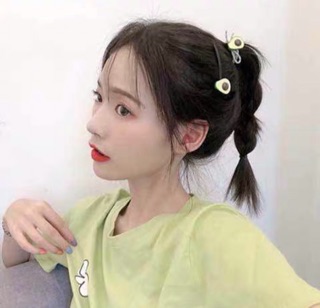 5 Buộc tóc trái bơ xinh xắn