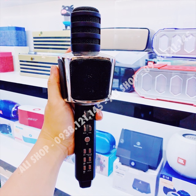 [Mã ELORDER5 giảm 10K đơn 20K] Micro Karaoke SD-17 Mic Hút Nhạc To Bluetooth 3.0