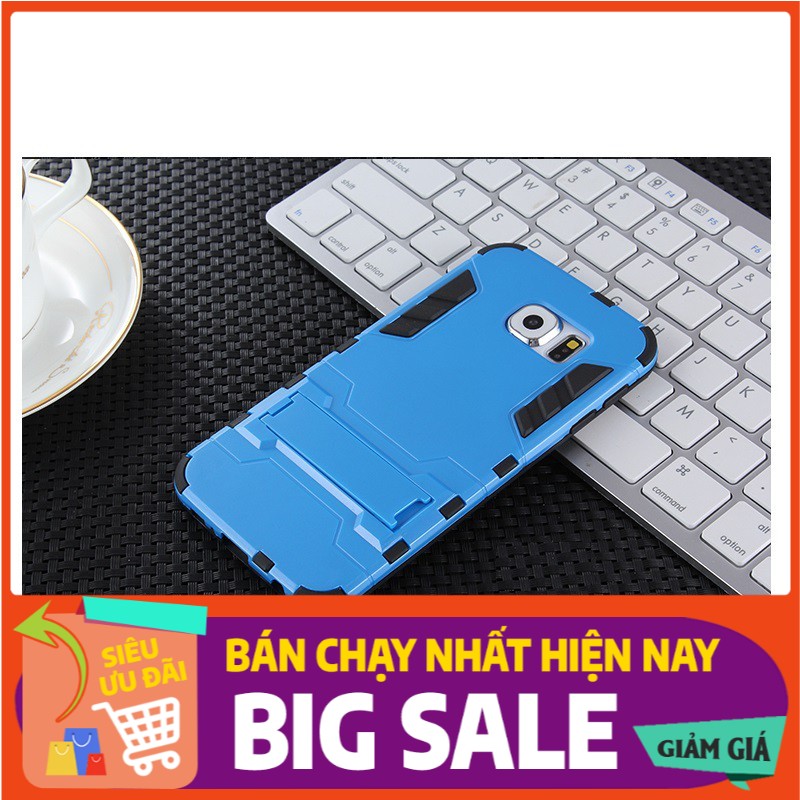 Ốp lưng Samsung Galaxy S6 Edge Plus chống sốc Iron man có chân dựng máy