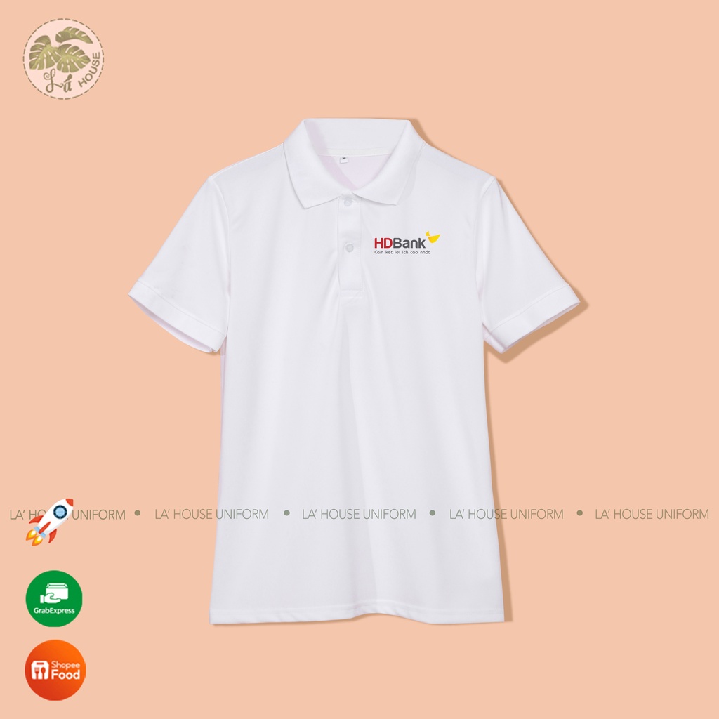Áo thun đồng phục ngân hàng La ' House Uniform -HD Bank