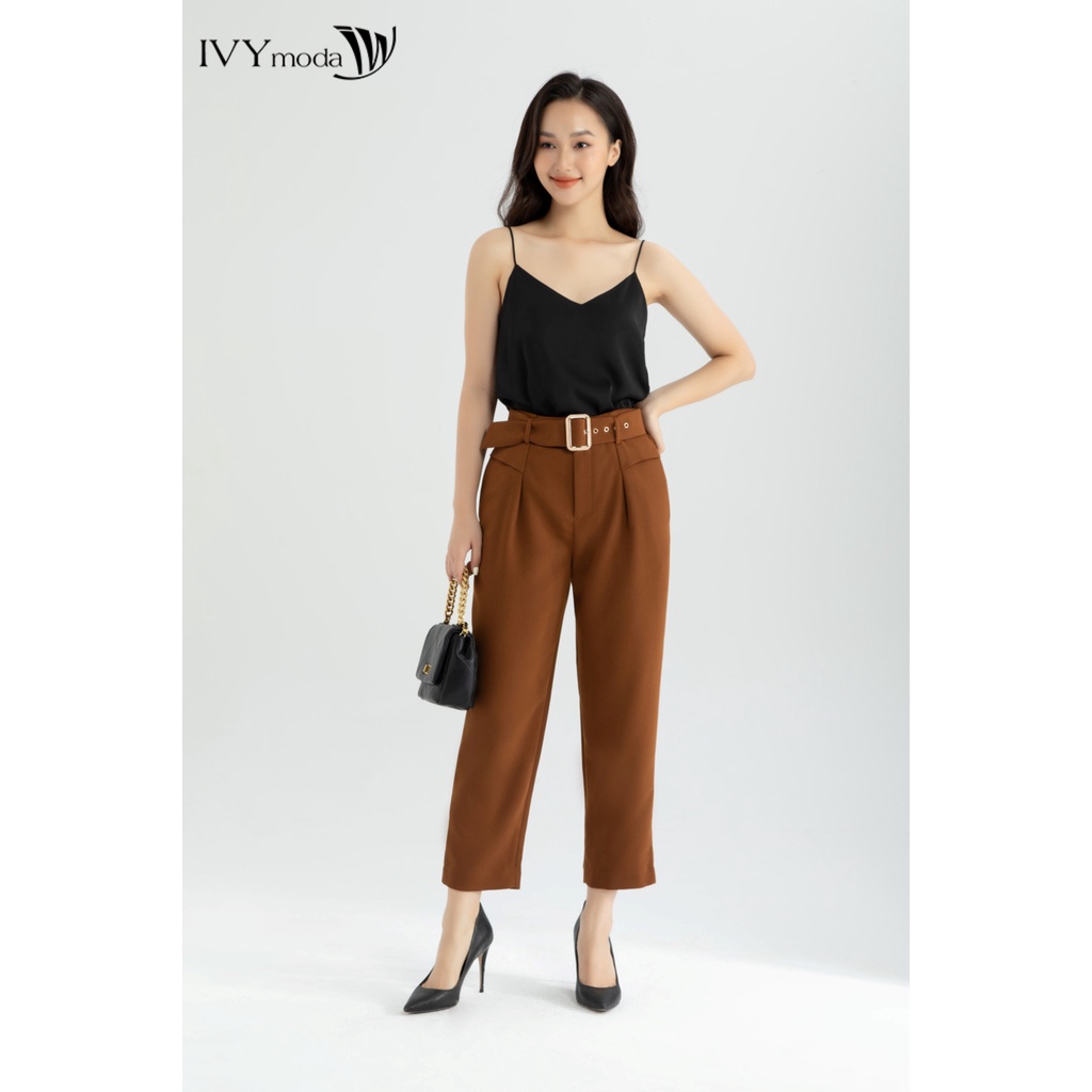 Áo hai dây kiểu dáng suông nữ IVY moda MS 12P0156