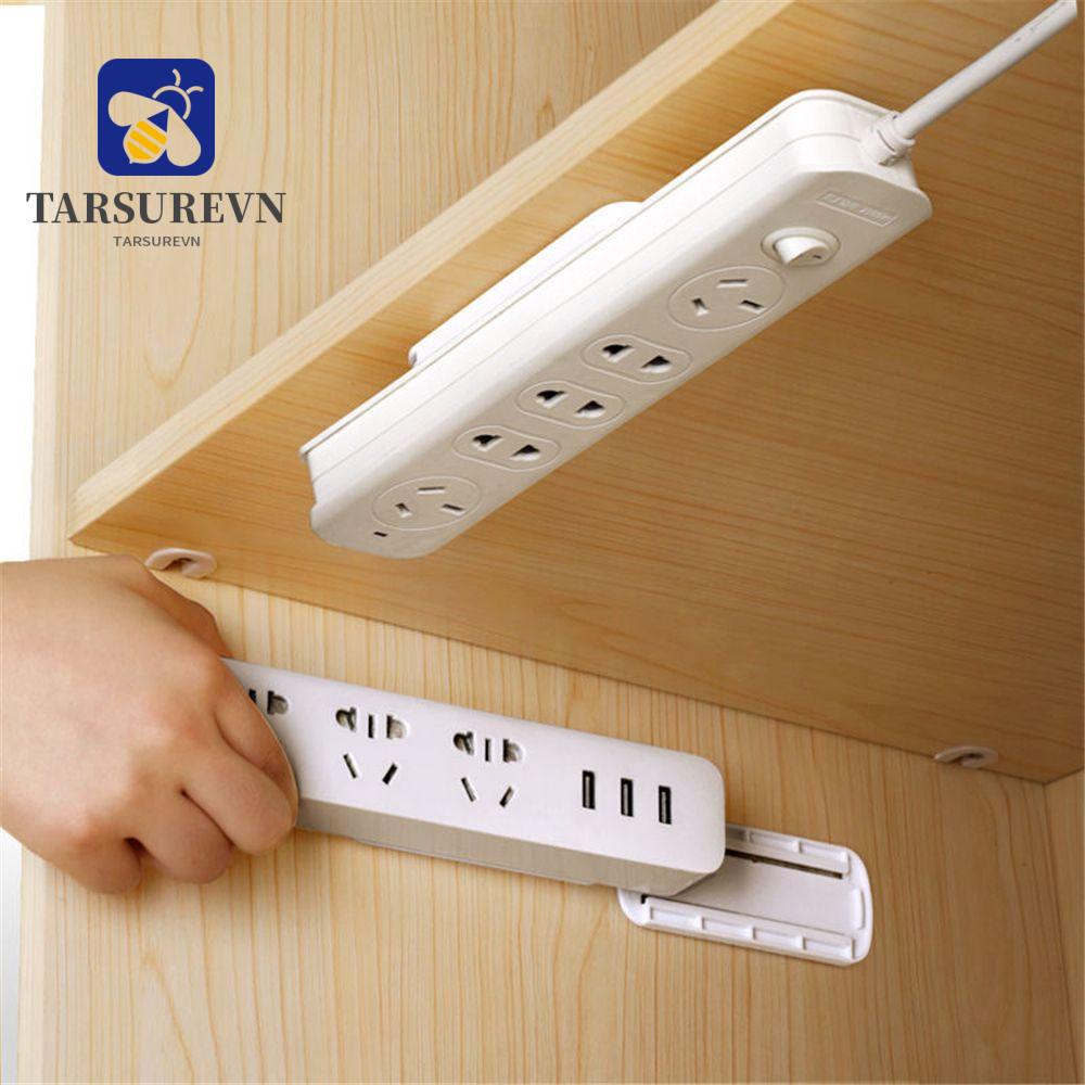 TARSUREVN Wall-Mounted Sticker Punch-free Plug Fixer Home Self-Adhesive Socket