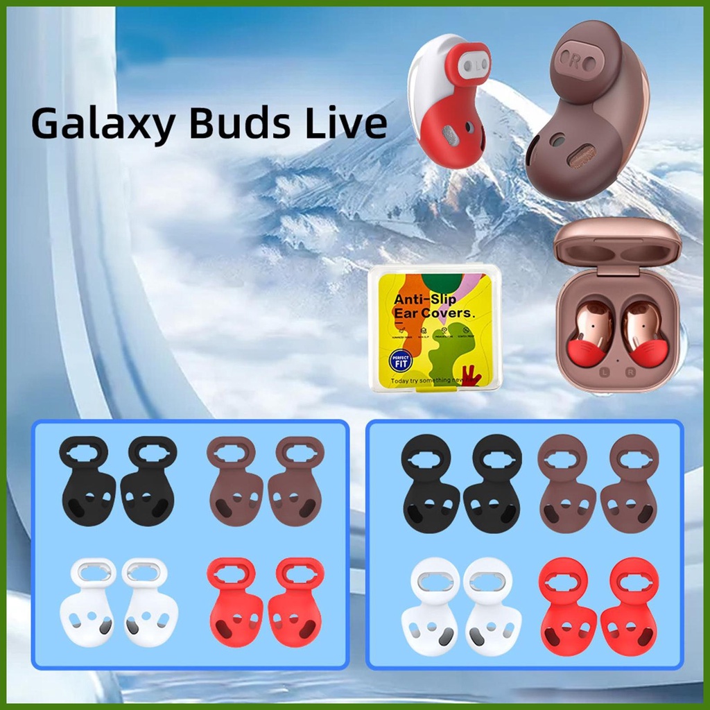Bộ 8 Cặp Nút Bọc Tai Nghe Không Dây Samsung Galaxy Buds Live Bằng Silicone Chống Trượt