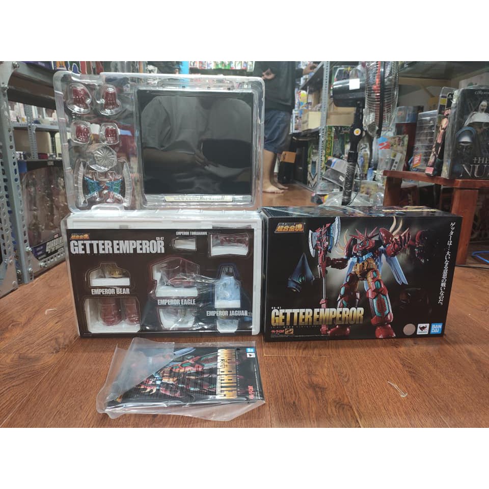 MÔ HÌNH CHÍNH HÃNG SOUL OF CHOGOKIN SAGA GETTER EMPEROR GX-87 LIKE NEW
