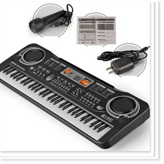 Đàn Piano Electronic Keyboard 61 Phím Kèm Mic Cho Bé