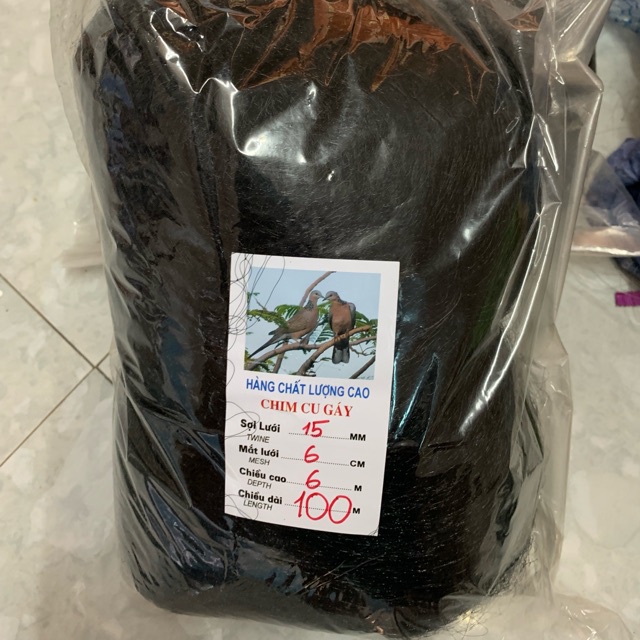 Lưỡi bẫy chim cu gáy 6cm cao 6m dài 100m