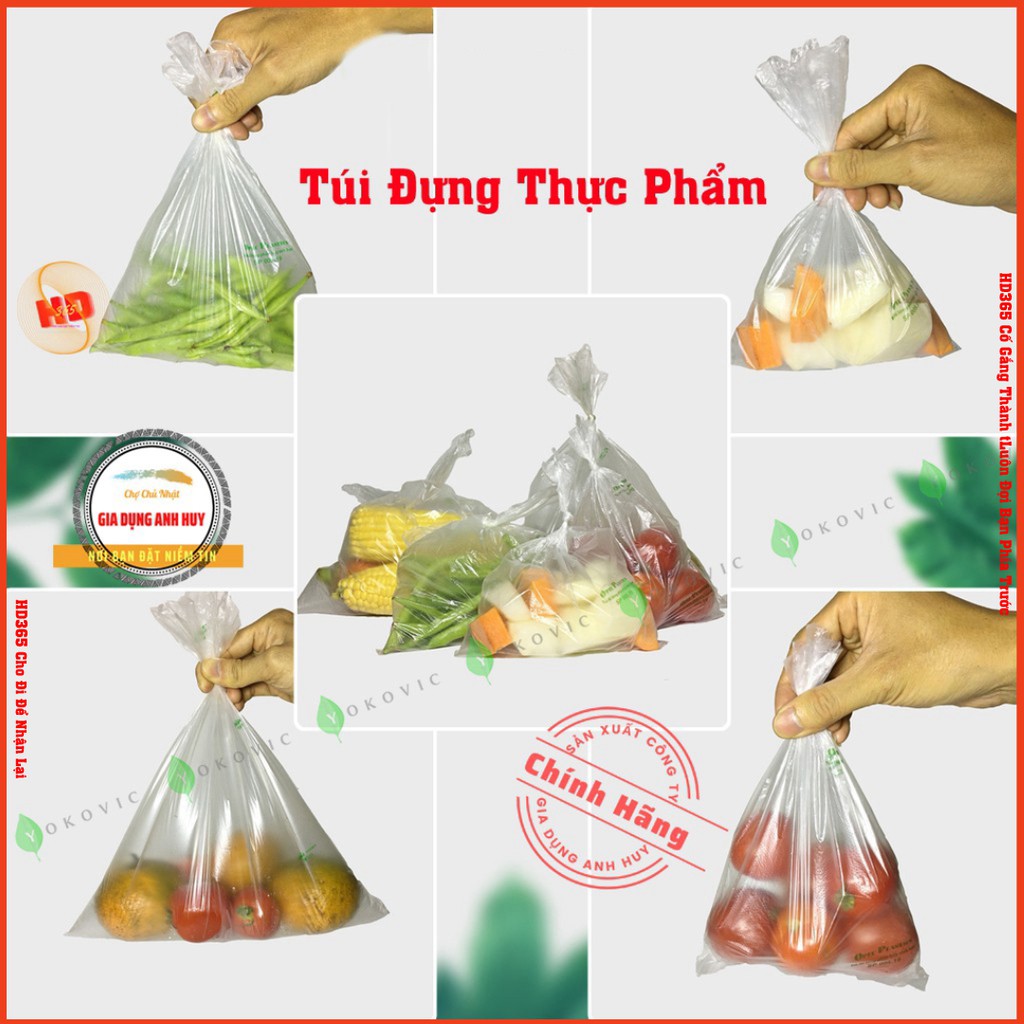 Túi đựng thực phẩm An Lành Hàng Công Ty Giúp bảo quản thực phẩm Chất Lượng an toàn Size 200 túi và  Size 250 túi