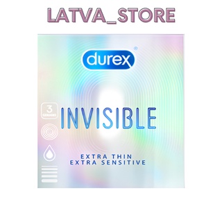 [ Durex Invisible ] Durex Invisible Extra Thin Hộp 3 bao.