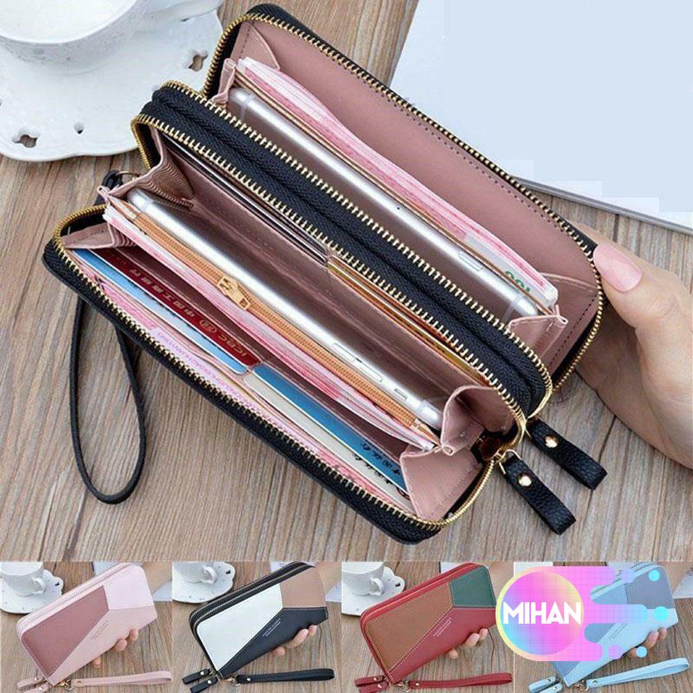 Ví da PU dáng dài hai lớp thời trang dành cho nữ