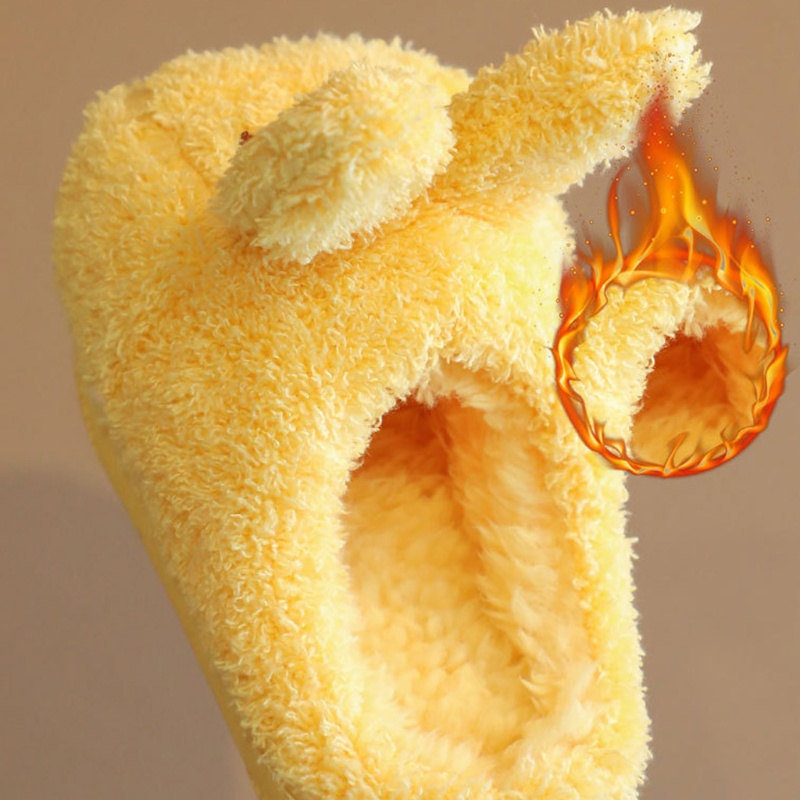 Dép Bông Đi Trong Nhà Hình Tai Thỏ Dễ Thương Cho Bé