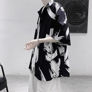 (A138) Áo sơ mi họa tiết basic 3 màu style Hàn Quốc