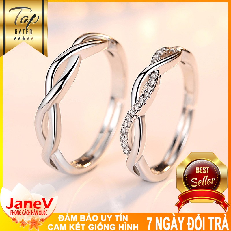 Nhẫn Cặp Nam, Nữ Phong Cách Hàn Quốc NC101