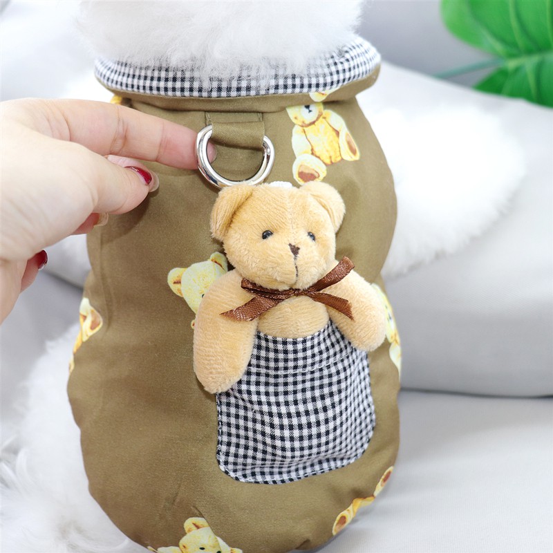 Áo khoác cotton dày thời trang thu đông cho thú cưng