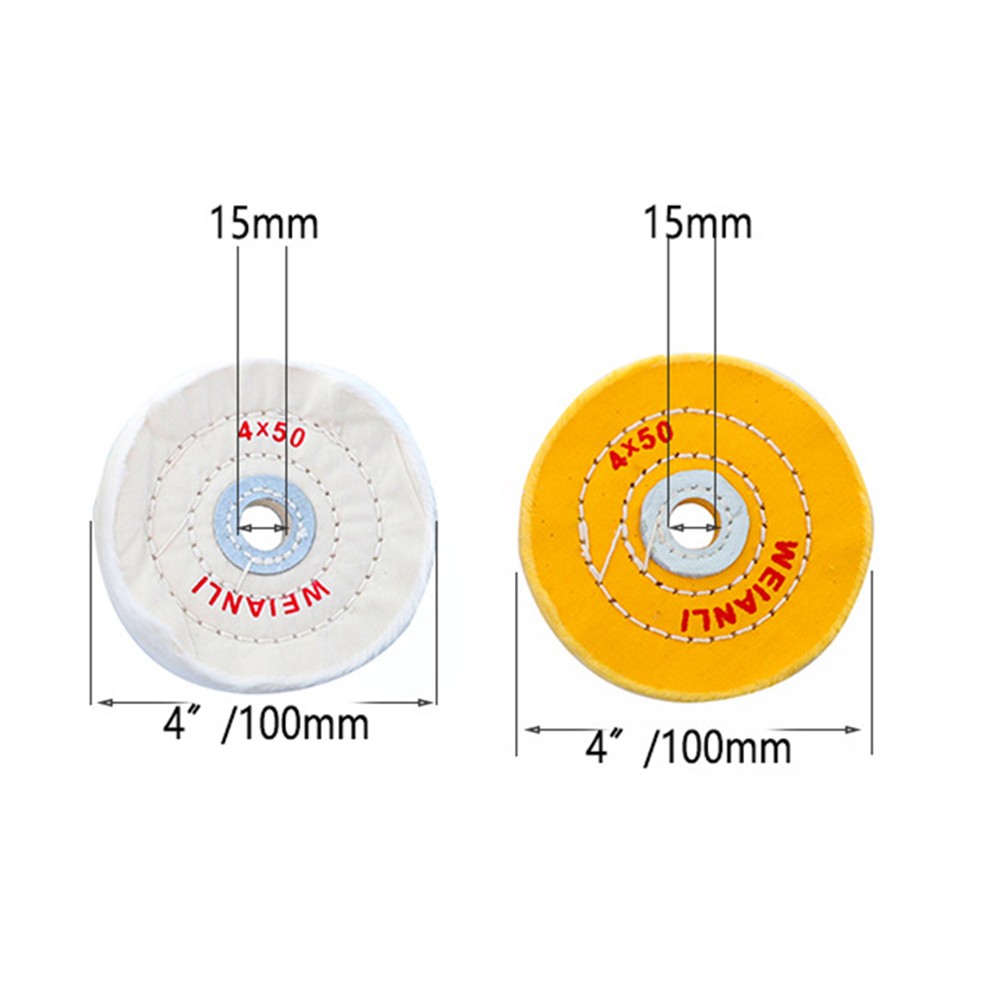 Bộ 2 Đầu Đánh Bóng 4 Inch 15mm 100mm Mới