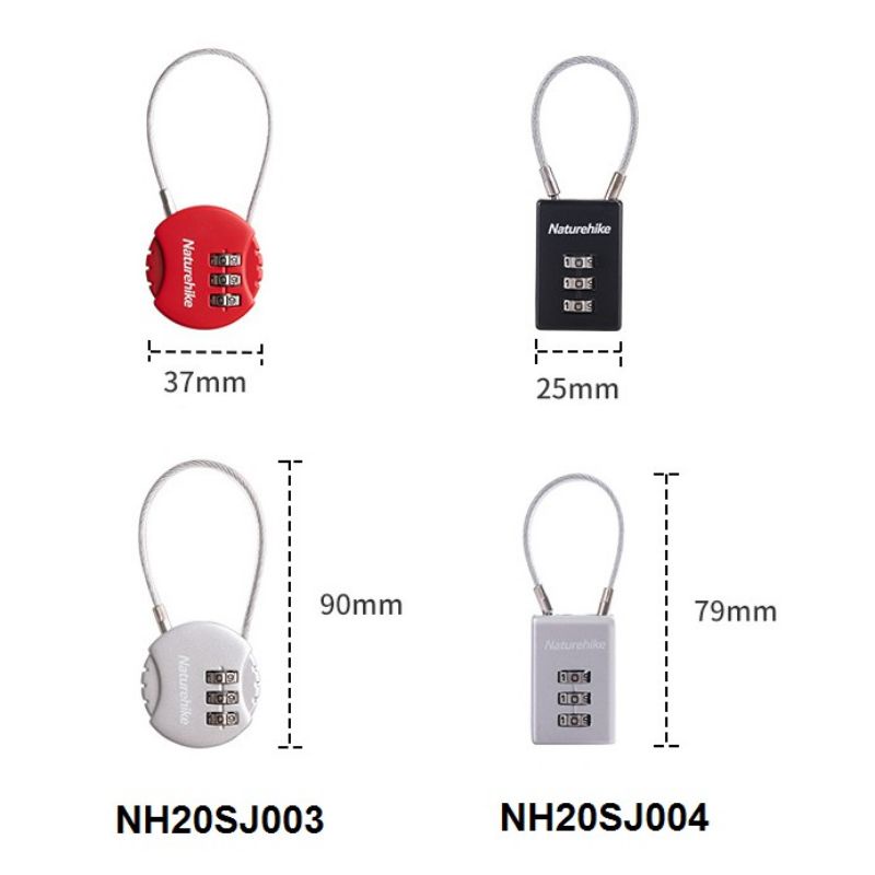 Khóa số vali túi xách du lịch Naturehike NH20SJ003