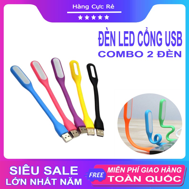 Combo 2 đèn led mini siêu sáng, xài cổng usb tiện lợi 🔵Freeship🔵 Đèn led usb siêu sáng - Shop Hàng Cực Rẻ