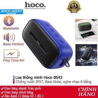 Loa Bluetooth Hoco BS43 Mini nhỏ gọn, Bass mạnh mẽ, to rõ, hỗ trợ di động không dây - Chính hãng