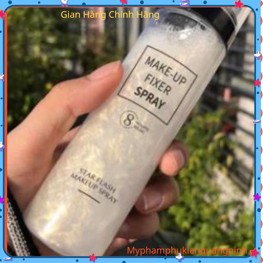 Xịt khóa nền giữ lớp trang điểm, Xịt nhũ khóa makeup chính hãng - tinh chất dưỡng da, cấp ẩm, làm trắng