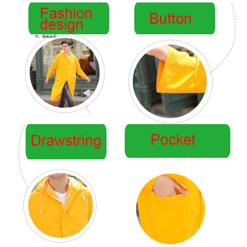 Áo mưa dày EVA có túi