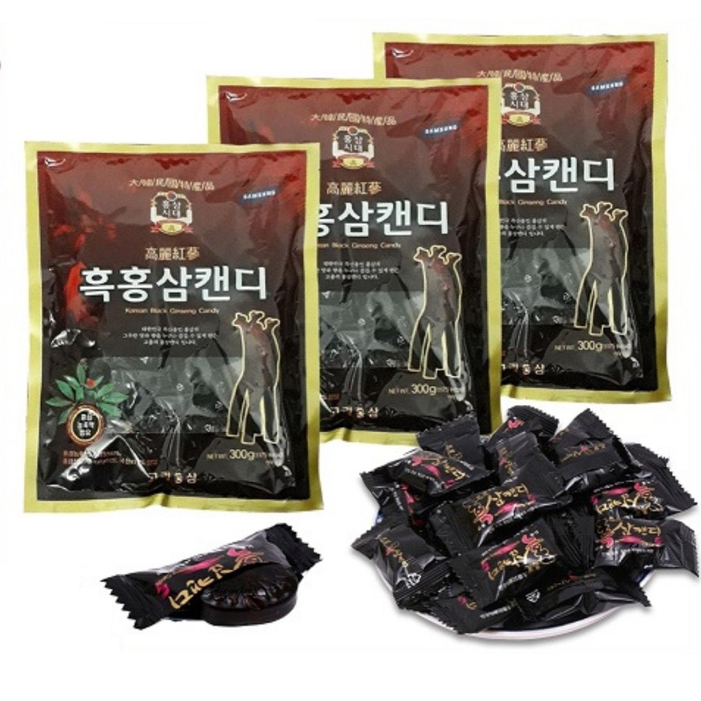 Kẹo Sâm Đen Hàn Quốc ( Hắc Sâm ) gói 170g và 300g