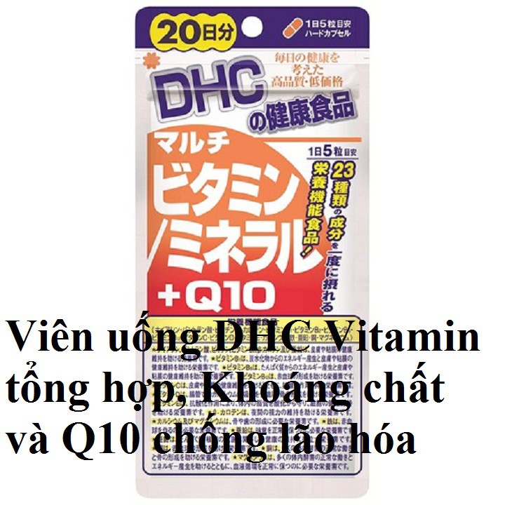 Vitamin và khoáng chất và Q10 Nhật bản nội địa 20 ngày chống lão hóa, tăng cường sức khỏe đẹp da