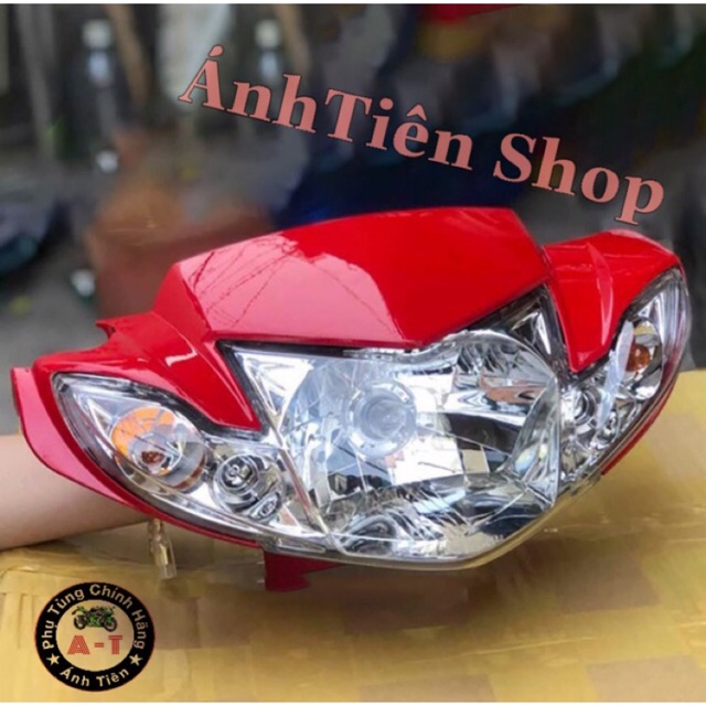 Bộ ốp đầu + pha đèn sirius hello bóng nhỏ chính hãng yamaha (Ốp trước và Pha đèn)