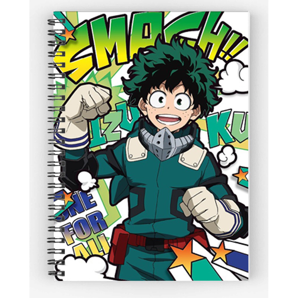 sổ tay my hero academia sổ gáy xoăn