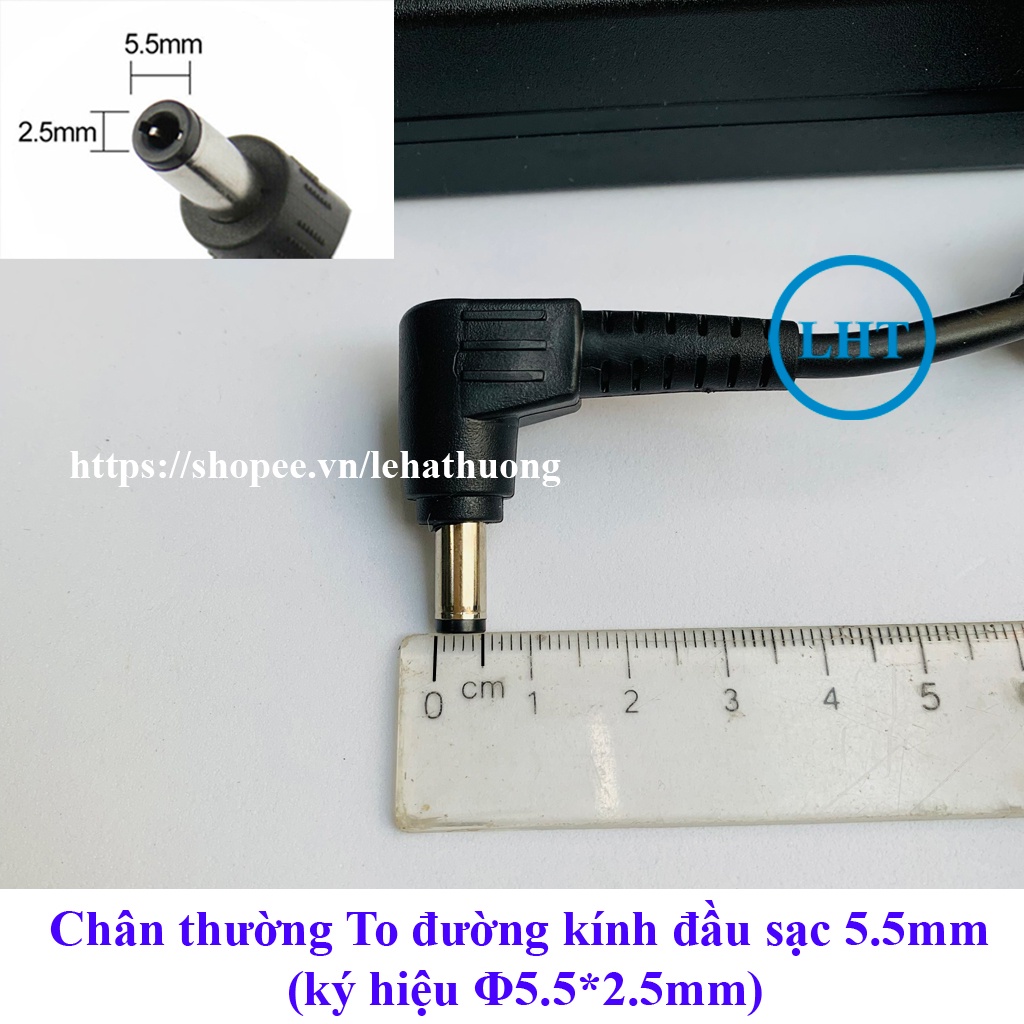 Sạc Laptop Asus K55V K45V K55VD K45VD  OUTPUT 19V 4.74A (90W) chân thường kích thước 5.5mm * 2.5mm - Nhập Khẩu