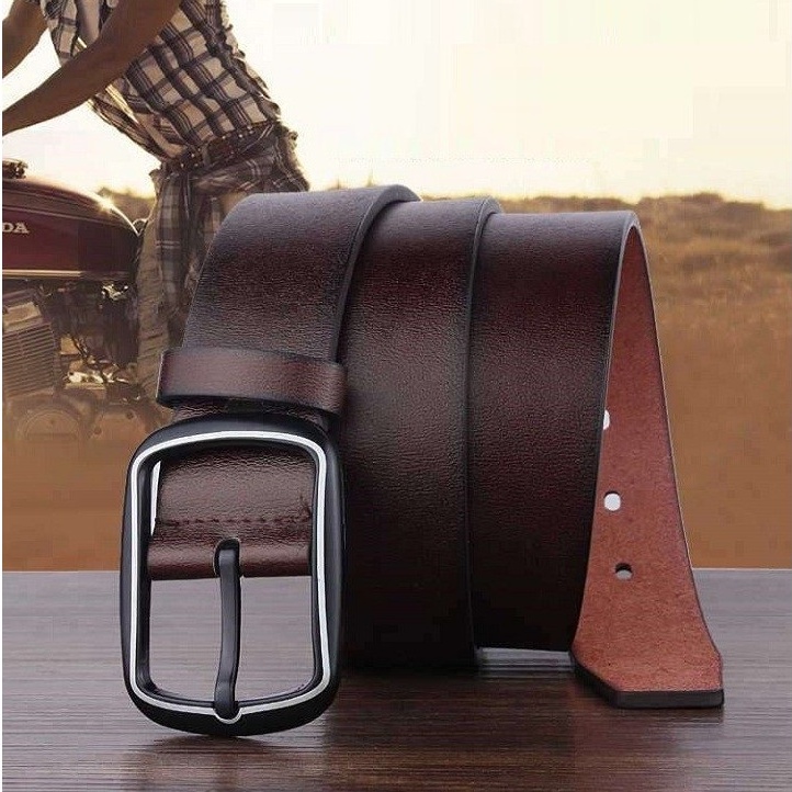 Thắt lưng nam chất liệu da cao cấp mặt kim, dây nịt nam phong cách thời trang sang trọng lịch sự