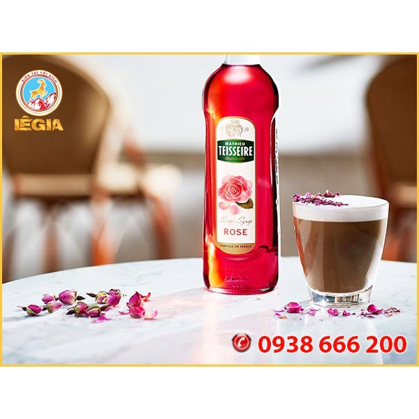 SIRO TEISSEIRE HOA HỒNG - TEISSEIRE ROSE SYRUP