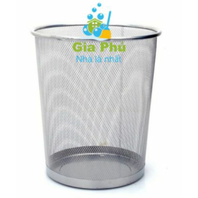 Sọt rác kim loại cho mọi nhu cầu Gia Phú cao cấp ( 23x27cm )