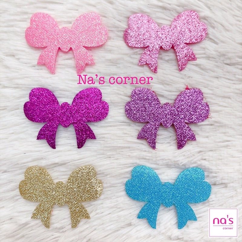 Bộ 2 miếng dán tóc mái tự dính nhũ kim tuyến màu nổi bật, size nhỏ giúp cố định tóc cho trang điểm đắp mặt nạ tiện lợi