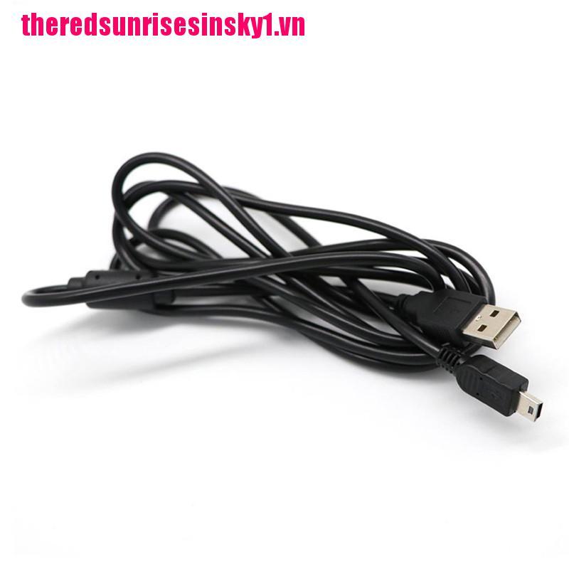 (3C) Dây Cáp 1.8m Usb 2.0 Đen 5-pin Cho Tay Cầm Chơi Game Ps3