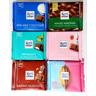Socola Ritter Sport 100g hàng công ty nhập khẩu ĐỨC,hsd:12/2024/2025