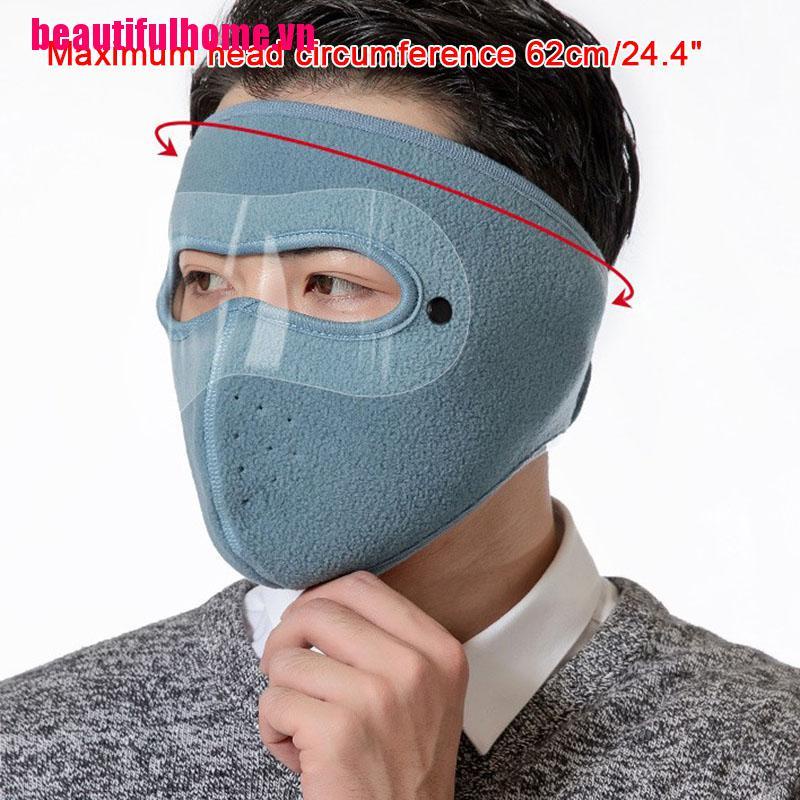 Khẩu Trang Bảo Vệ Giữ Ấm Mùa Đông Có Thể Tháo Rời