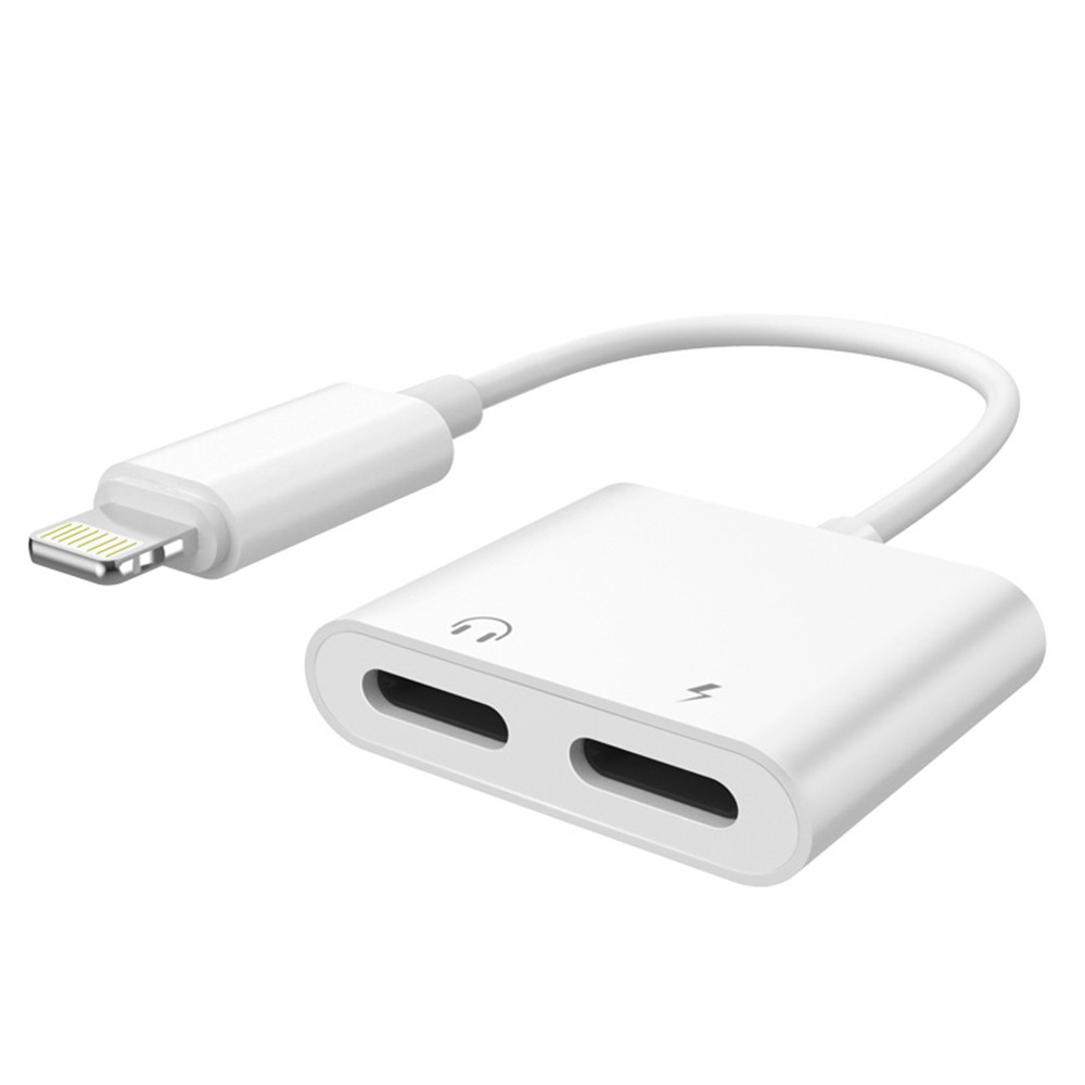 Dây cáp chia cổng tai nghe cho điện thoại iPhone 8/8Plus/X/7/7Plus