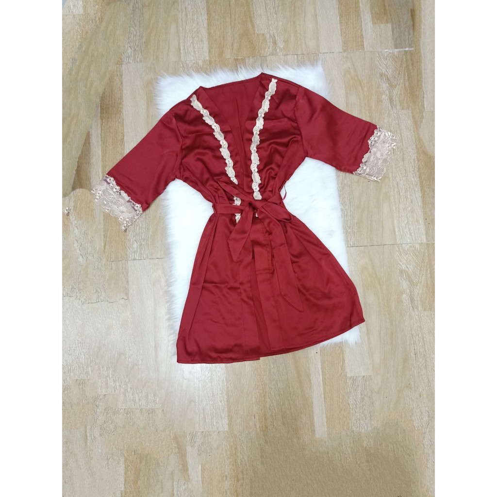 Áo choàng ngủ kèm đai lưng | BigBuy360 - bigbuy360.vn