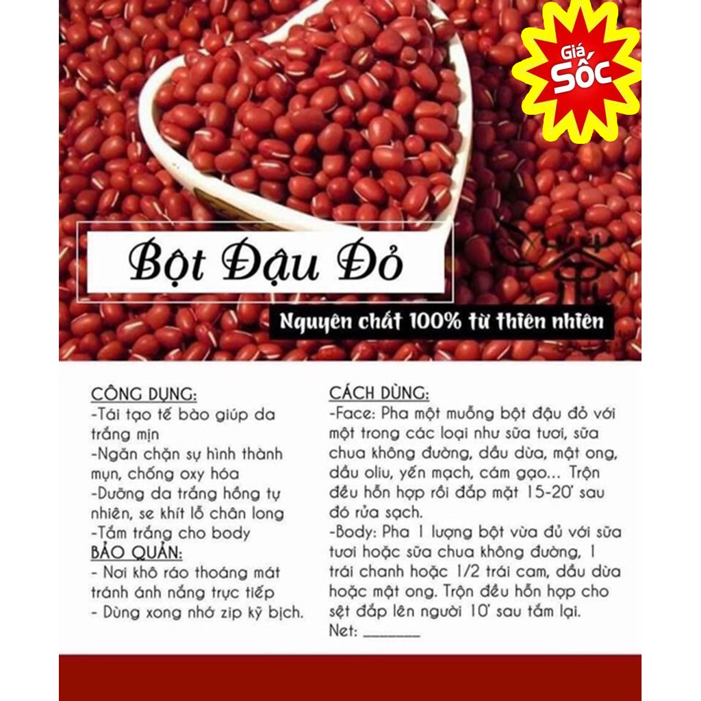100g Bột Đậu Đỏ làm đẹp