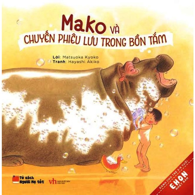 Sách - Ehon Nhật Bản - Mako và chuyến phiêu lưu trong bồn tắm