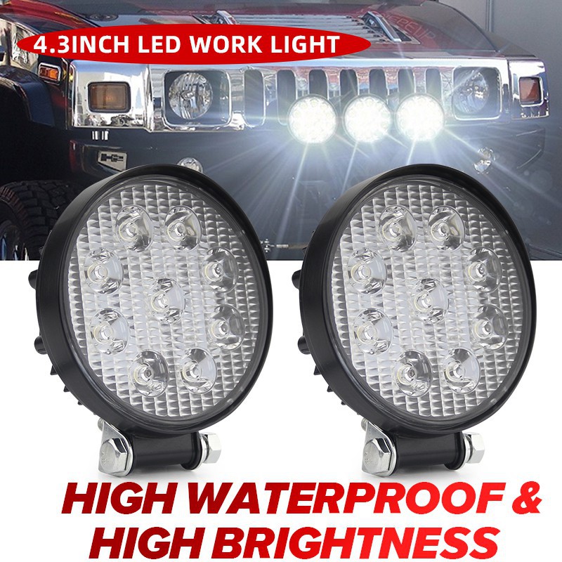 UNI-SHINE 4.3 Inch 3D LED Work Lights Car Lights 12V 24V Truck Lights Off Road Lights Fog Lights Led Driving Work Lights