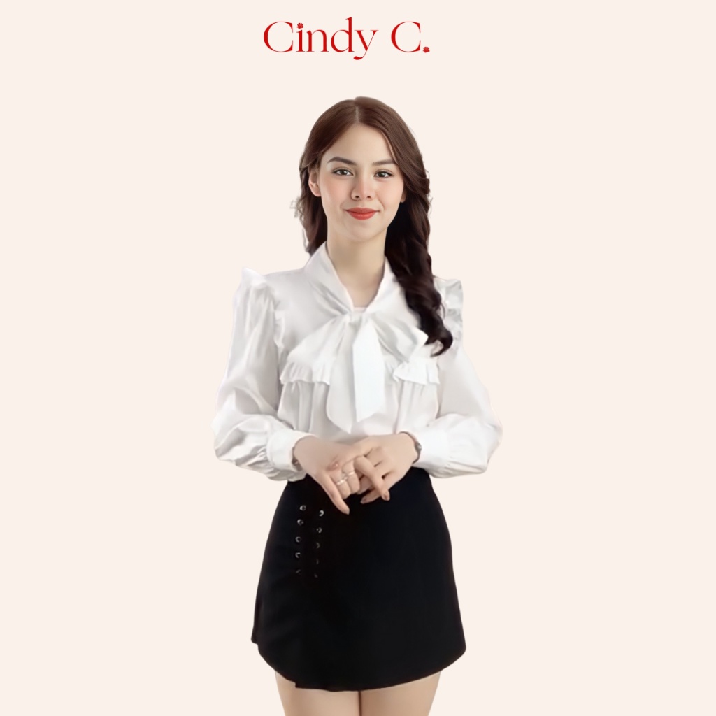 Áo dài tay Daralis CINDY C chất liệu Linen thiết kế nhẹ nhàng nữ tính 972