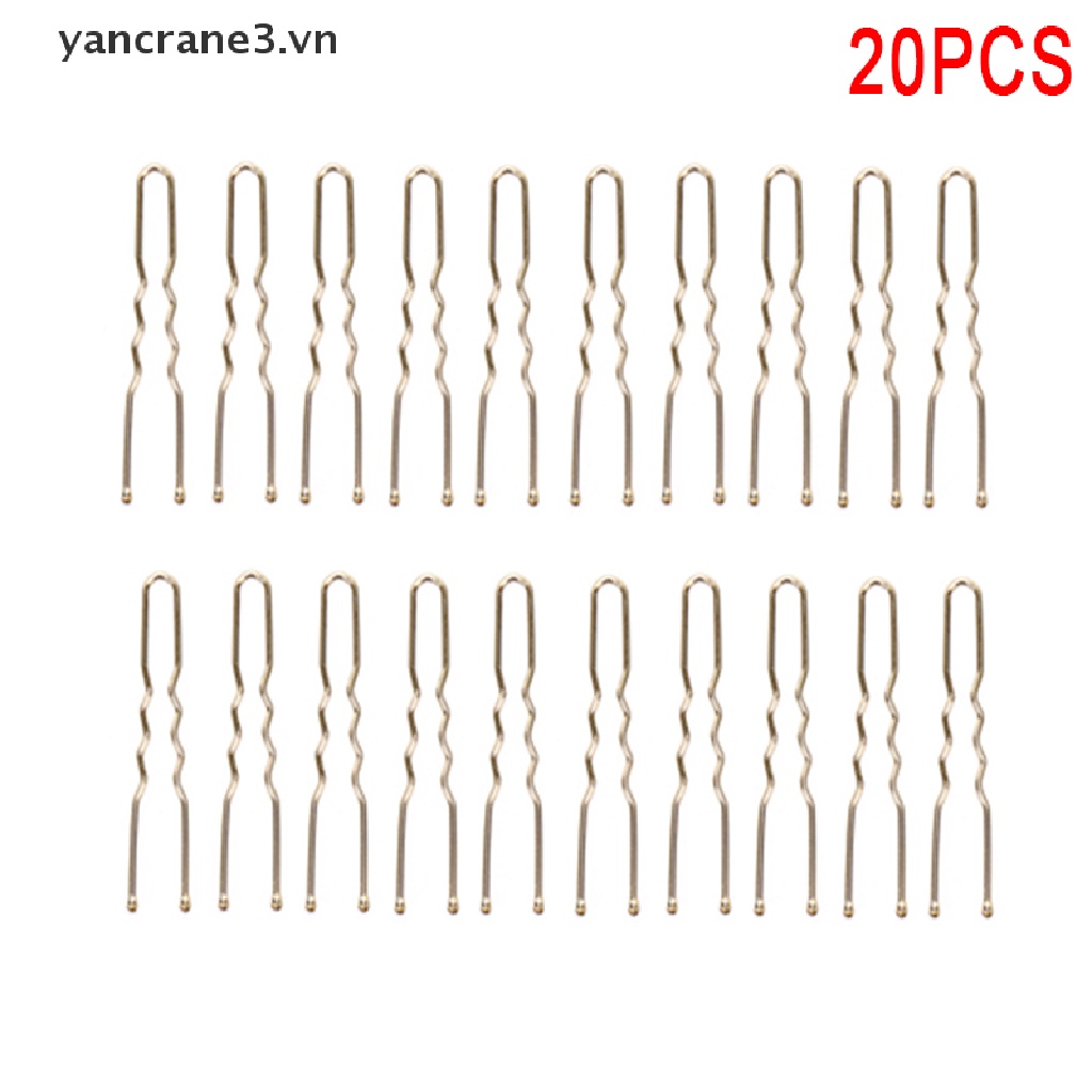 Bộ 20 Kẹp Tóc Kim Loại Hình Chữ U Cho Nữ yancrane3.vn