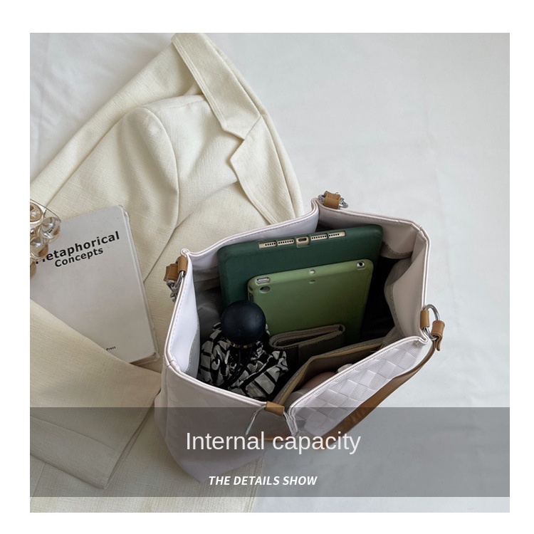 Túi Xách Da PU Cỡ Lớn Đính Đá Sang Trọng Hợp Thời Trang