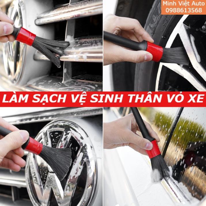 Bộ 5 chổi vệ sinh ô tô đa năng - Cọ rửa thân vỏ nội thất xe ô tô