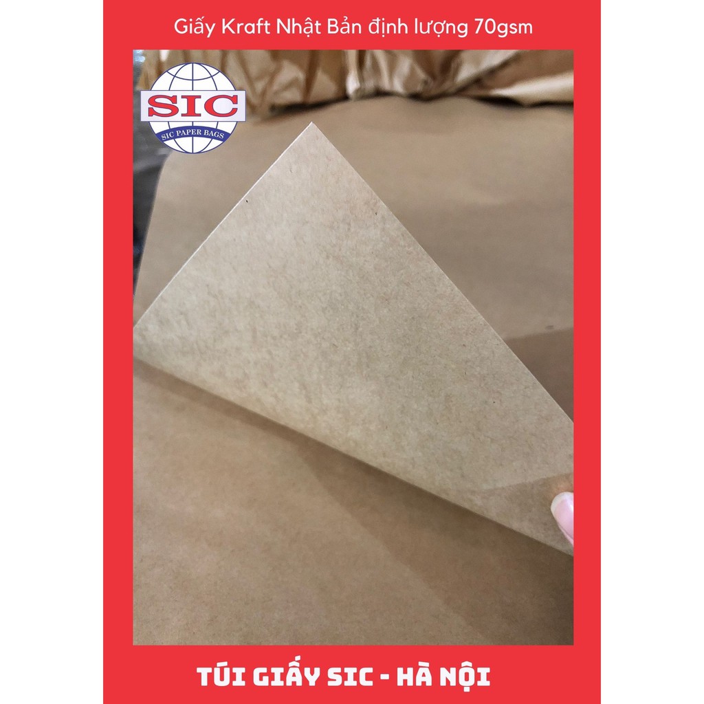 12 TỜ GIẤY KRAFT - GIẤY XI MĂNG  NHẬT BẢN GÓI HÀNG, QUÀ TẶNG, VẼ RẬP, DÀY DẶN CHẤT LƯỢNG 70gsm KHỔ 72x102cm (ẢNH THẬT)