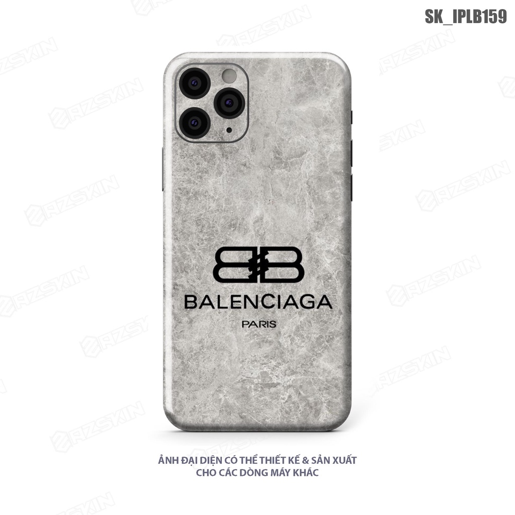 Miếng Dán Skin Hình Balenciaga IP X/11/12/13/14 Pro Max |SK_IPLB159| Chất Liệu Cao Cấp, Chống Nước, Dán Full Lưng Viền