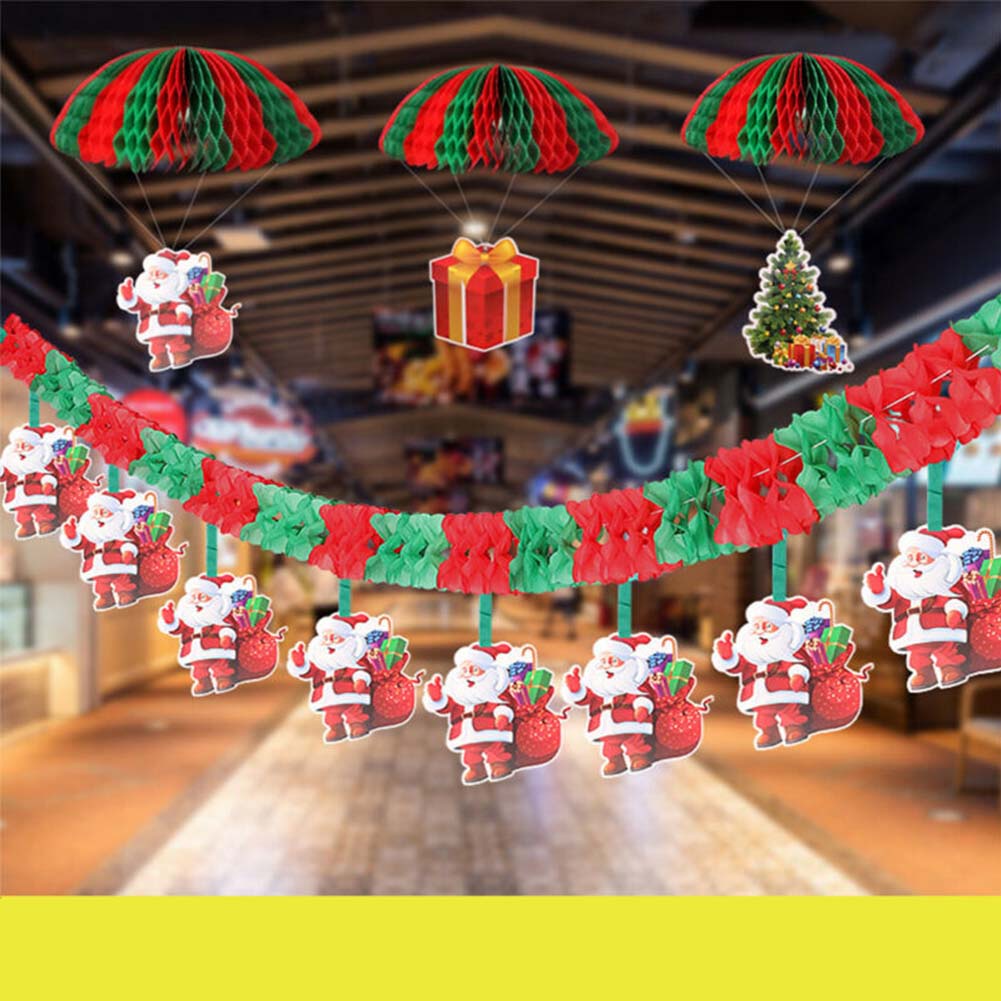 2023 Merry Christmas Banner Bunting Garland Hanging Flag XMAS Home Party Decor